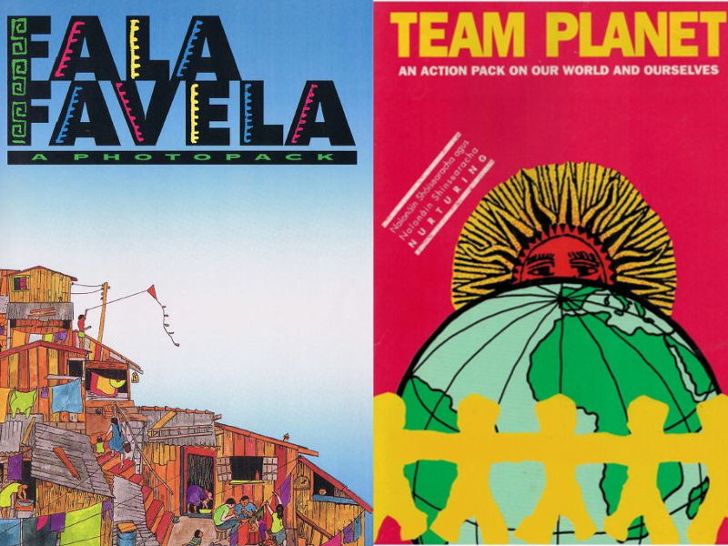 Images: covers of Fala Favela (1991) and Team Planet (1994).