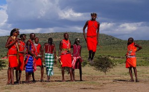 B.Christian Tørrissen 'A group of Maasai men showing their traditional 