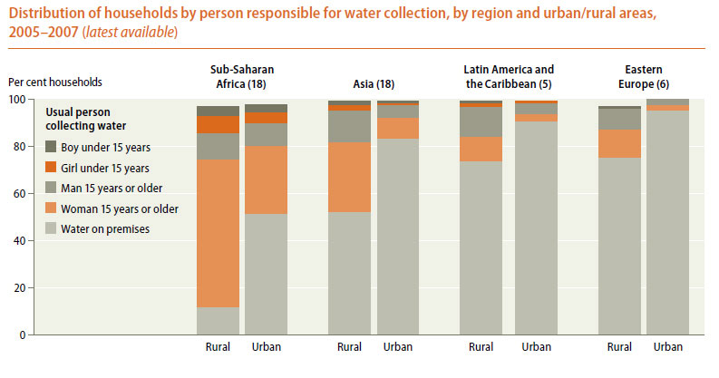 Source: (The) World's Women 2010. Trends and Statistics. UNDESA, 2010